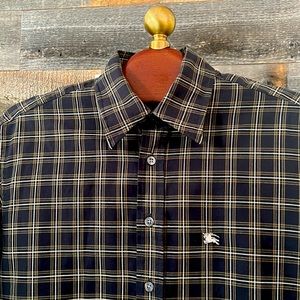 Burberry LONDON men’s M checked button down shirt